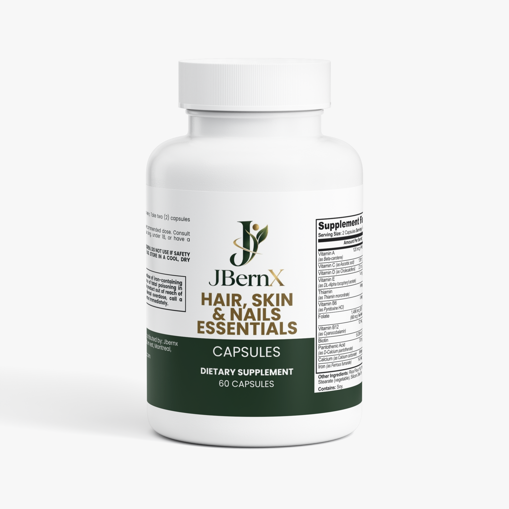JBernX Hair, Skin & Nails Essentials Capsules