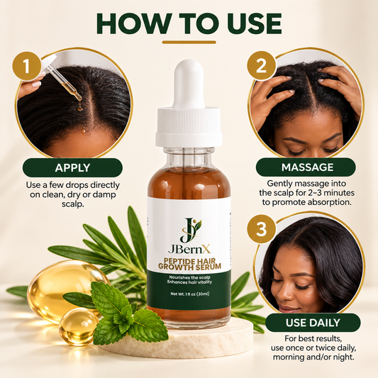JBernX Peptide Hair Growth Serum